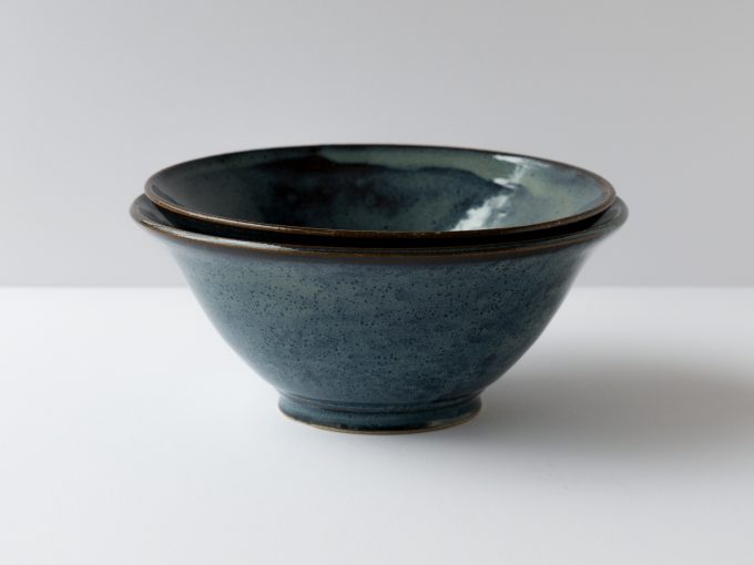 Set of 2 blue bowls