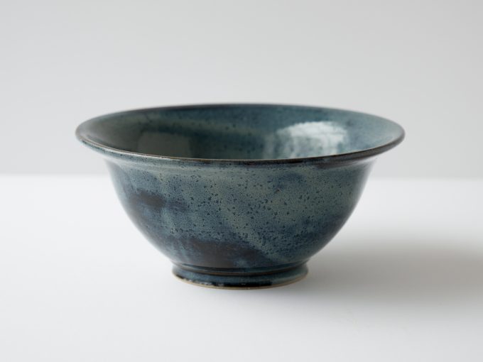 Set of two blue bowls